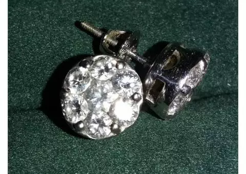 2 ct diamond earings